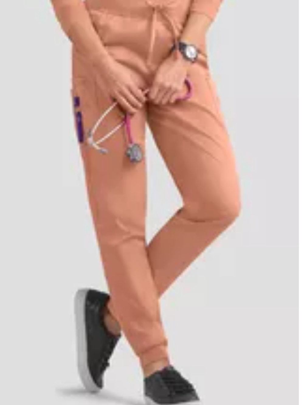 Uniform Advantage BUTTER-SOFT Stretch 5-pocket Jogger Scrub Pants NWT PETITE L